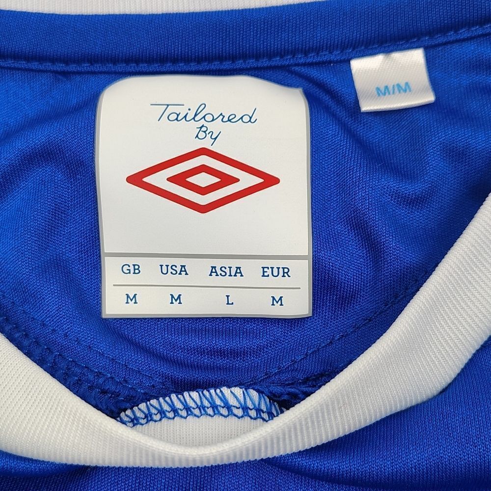 Umbro Italy Blue & White Soccer Shirt Sz - Picture 10 of 12